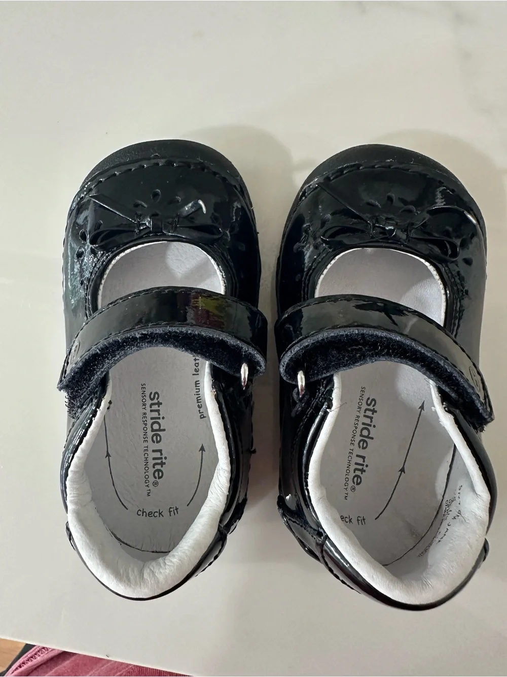 Stride Rite Black Patent Mary Jane Toddler Shoes
